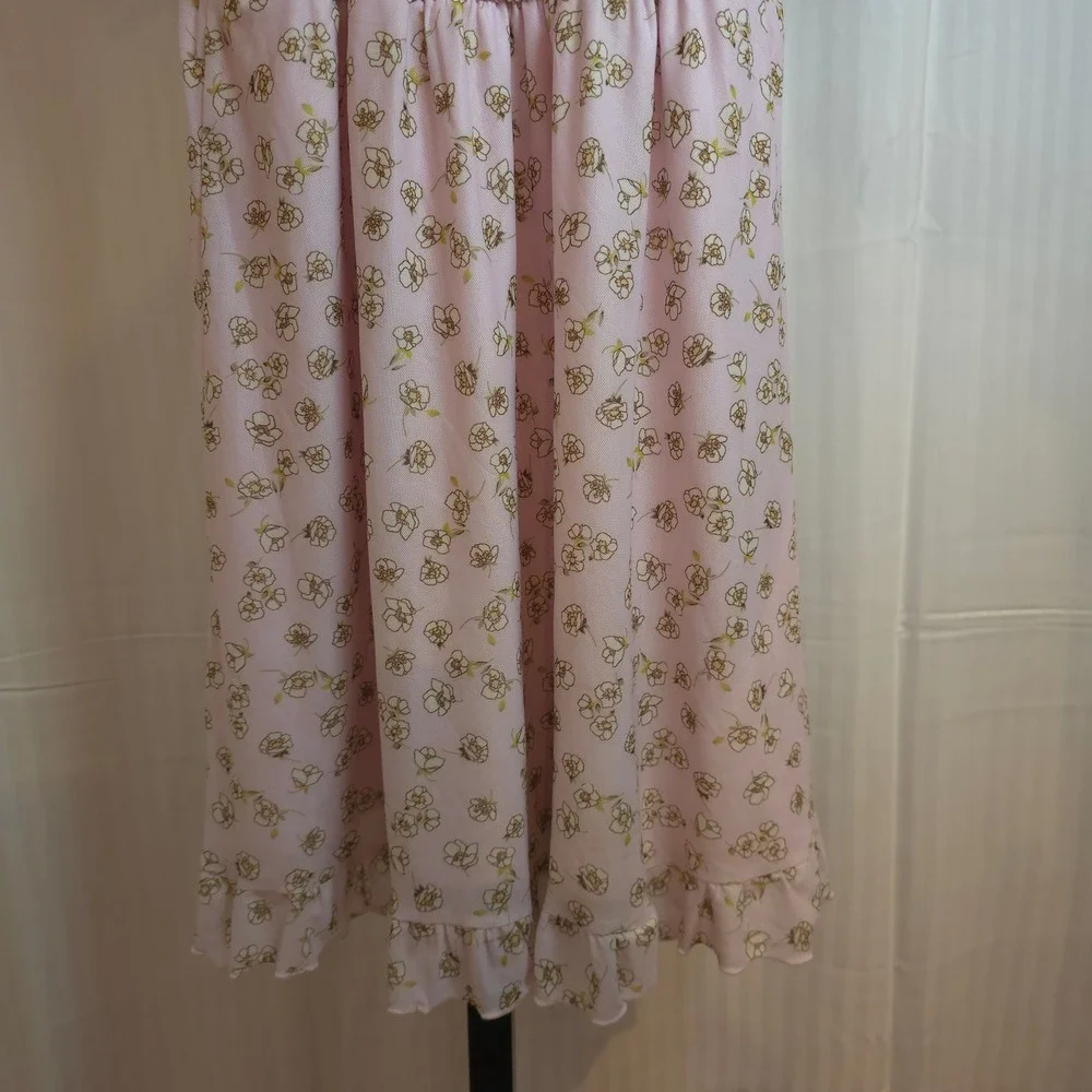 Stitch & Pine‎ Floral Babydoll Dress  Cold-Shoulder Womens XS Y2K Boho Cottage